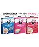 HEALTHY PANDA -Super saver Assorted Baby food Combo- Organic Sprouted Ragi & Dryfruit baby cereal (400G) + Oats & Nuts Baby Food (400g) + Multigrain dryfruit baby sathu maavu (400G)- (1200 g, Pack of 3, 6+ Months)