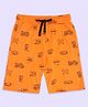 Pantaloons Junior Bike Printed Shorts - Orange