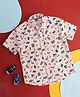 Pantaloons Junior Cotton Half Sleeves Game Theme Printed Shirt - Pink