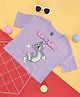 Pantaloons Junior Warner Bro Featuring Half Sleeves Tom & Jerry Printed Tee - Lavender