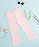 Pantaloons Junior Floral Embroidered  Flared Leggings - Pink