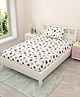 COO COO Mafatlal 144 TC Cotton Single Printed Flat Bedsheet (Pack of 1, Brown)