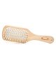 Organic B's Detangling & Anti-frizzEco-Dual Bamboo-Teak Light Paddle hairbrush, Square, Small