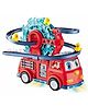 BitFeex Kids Fire Rail Car Duck with Swivel Slide Toy with Music Lights Electric Car for Kids - Color May Vary