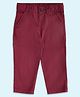 Pantaloons Baby Solid Trousers - Maroon