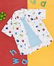 Pantaloons Baby Half Sleeves Monsters Printed Shirt With Attached Tee - White