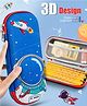 Fiddlerz Pencil Case for Kids Pen Pencil Pouches Coin Holder Stationery Box Large Storage 3D EVA Pencil Pouch