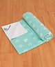R for Rabbit Waterproof Quick Dry Sheet for Baby | Anti-Piling Fleece Breatheable Fabric Extra Absorbent Instant Dry Baby Bed/Cot Protector Mat (Size-M,Green)