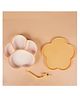 StarAndDaisy Baby Food Grade Silicone Suction Plate with Straw for Toddlers, BPA-Free, Slip Resistant Plate for Kids  Orange
