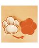 StarAndDaisy Baby Food Grade Silicone Suction Plate with Straw for Toddlers, BPA-Free, Slip Resistant Plate for Kids  Red