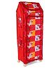 Kids Zone Foldable Multipurpose Almirah Bunny Print - Red