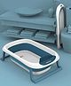Babyhug Foldable Baby Bath Tub with Soap Space - Blue