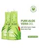 Nat Habit Pure Aloe Vera Face Gel For Healthy Skin & Hair, Natural Oil Free Moisturizer & Anti-Dandruff - Pack Of 2