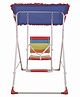 Lattice  Single Comfy Swing with Canopy Roof for Kids Indoor Outdoor- Color May Vary