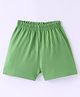 Ollypop Sinker Knit Knee Length Shorts Solid Colour - Green