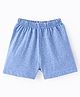 Ollypop Sinker Knee Length Solid Shorts - Blue