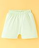 Ollypop Sinker Knit Knee Length Shorts Solid Colour - Green