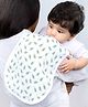 Theoni Cotton Muslin 3Layer burpy bib-Hedge Green Leaf