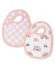 Theoni Cotton Muslin Snap Bib (Set Of 2)-Hawaiian Rainbow