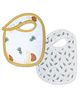 Theoni Cotton Muslin Snap Bib (Set Of 2)-Woody Tiger