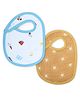 Theoni Cotton Muslin Snap Bib (Set Of 2)-Holiday Hues