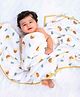 Theoni 100%  Cotton Muslin Snuggle Balnket-Woody tiger