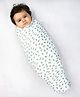 Theoni 100% Cotton Muslin Swaddle-Hedge Green leaf