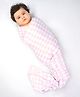Theoni 100% Cotton Muslin Swaddle-Violet Chequer