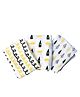 Infancy Dreams Baby Muslin Swaddle Wrap - Black/Yellow Pack