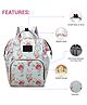 Babymoon Multifunction Backpack Style Maternity Mermaid Print Diaper Bag - Blue