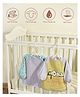 Mi Arcus Cotton Full Sleeve Water Resistant Snoopy Peanuts Coverall Feeding Bibs/Apron With Velcro Closure 6-18  M(Pk Of 2) - Pastel Multi