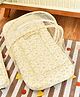 Mi Arcus Dinosaur Printed Baby Mattress with Attached Mosquito Net & Head Pillow  Pack of 2, Cream, Suitable for 0-12 Months