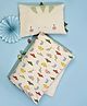 Mi Arcus Printed Quilt & Pillow Duvet Set for 1-3 Years, Quilt 85x120 cm & Pillow 35x50 cm - Cream