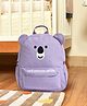 Mi Arcus Koala Face Print Rectangular Shape Backpack for Preschool | Kindergarden | K.G-1 | K.G-2| School Picnic Travel Bag for Kids- Pack of 1 Purple- 12 Inch