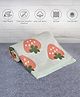 Mi Arcus Fruits Print Premium 100% Cotton Ultra-Soft Knitted Blanket for 2-6 Years, 160x100 CM - Sea Green
