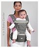 Mi Arcus 4-in-1 Multifunctional Baby Carrier with  Breathable Mesh, Adjustable Padded Straps, Hip Seat, and Attached Head Support Cushion  Grey