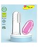 Joy Buzz Silicone Finger Brush With Case-Pink