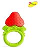 Joy Buzz Non Toxic Food Grade Silicone Strawberry Baby Teether - Red