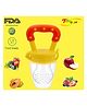 Joy Buzz Ultra Care Silicone Fruit & Food Nibbler Feeder - Yellow