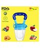 Joy Buzz Ultra Care Silicone Fruit & Food Nibbler Feeder - Blue