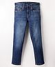 US Polo Assn Cotton Knit Full Length Solid Jeans - Navy Blue