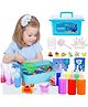 AKN TOYS Magic Water ELF Toy Kit, Creative 3D Magic Gels DIY Fun Puzzle 10 Shape Mold Handmade Water Beads Elves Toy, DIY Sea Life Creature Toys (Color May Vary)