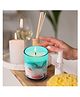 The Better Home 30 Hrs Scented Candles for Home Decor Christmas Candles Gift Set Aroma Candles for Bedroom Wedding Anniversary Gifts for Couple Special Reusable Melamine Jar Plum Blossom Five Degrees