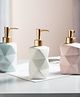 UMAI Liquid Soap Dispenser | Stoneware | Bathroom Sanitizer, Lotion, Shampoo Dispenser | Ceramic Handwash Bottle for Kitchen | Soap Dispenser for Wash Basin | Bathroom Accessories | 300ml (White)