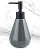UMAI Stoneware Liquid Soap Dispenser | Multipurpose Bathroom Solution | Ceramic Handwash Bottle | Grey | 250 ml