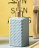 UMAI Liquid Soap Dispenser - Bathroom Sanitizer and Shampoo Holder - Ceramic Handwash Bottle - Grey 350 ml