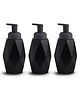 UMAI Foam Soap Dispenser | Stoneware | Ceramic Handwash Bottle for Kitchen | Soap Dispenser for Wash Basin | Bathroom Accessories (Pack of 3)
