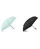 Absorbia 5x Fold Umbrella 2 Pk Green & Black | Rain Sun & Wind Protect | Fancy Portable & Travel-Friendly.