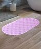 UMAI X SAVYA Home Diatom Mud Oval Bathroom Floor Mat PVC/Non-Slip & Soft/Light Weight Mat for Living Room, Anti Skid Mat for Bathroom Floor/Shower Mat/Multipurpose Mat (Purple) (Purple)