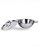 UMAI X SAVYA Triply Stainless Steel Kadai with Lid - 22cm | 2.2L Capacity - Stove & Induction Cookware